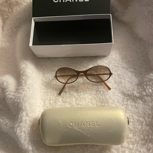 Chanel Brown Women's Glasses - Picture 3 of 4